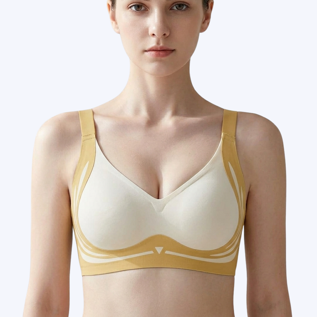 SUPER GATHER PUSH UP WIRELESS BRA-MOLDED CUP COMFORT FIT