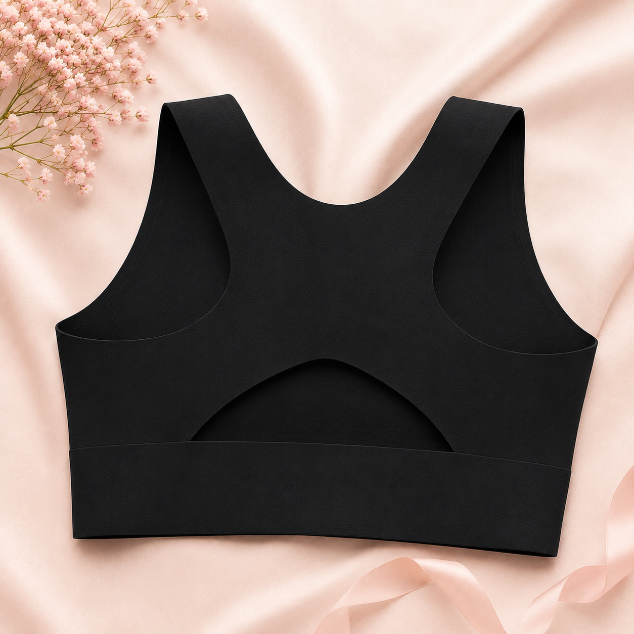 Butterfly Lace Seamless Wireless Comfort Bra – Front Closure