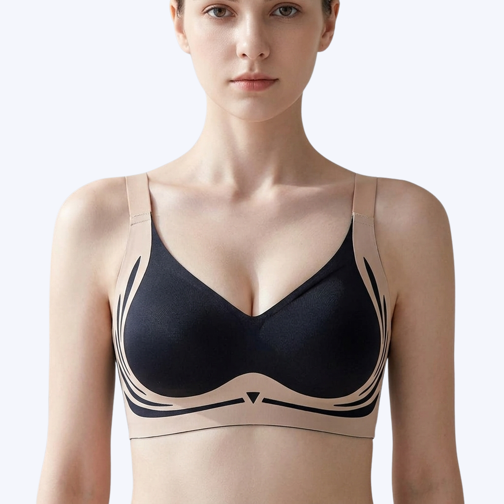 SUPER GATHER PUSH UP WIRELESS BRA-MOLDED CUP COMFORT FIT